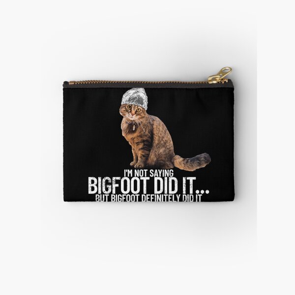 Item preview, Conspiracy Cat It Was Bigfoot Conspiracy Theory Tin Foil Hat Gear designed and sold by DynamicDesign.
