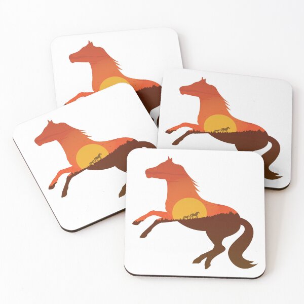 Item preview, Horse ad Forest Double Exposure-belgian draft horse designed and sold by Hartics.