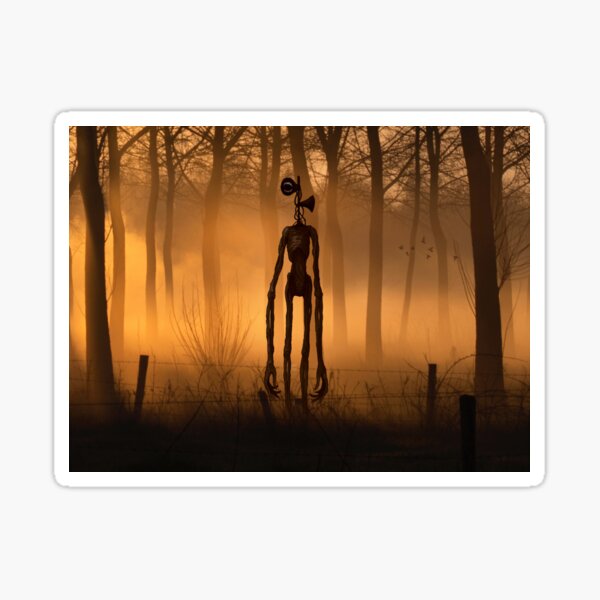 Vista previa del artículo con la obra «Cabeza de sirena en el bosque de terror naranja», diseñado y vendido por Nishad4.
