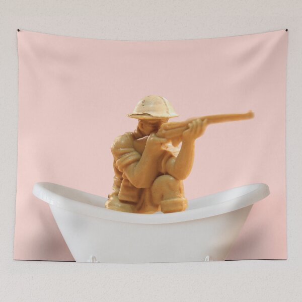 Item preview, Playing toy soldier in bathtub#pink designed and sold by ESCAPZ.