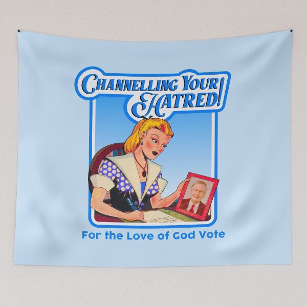Item preview, channelling your hatred - funny political design designed and sold by BaconPancakes21.