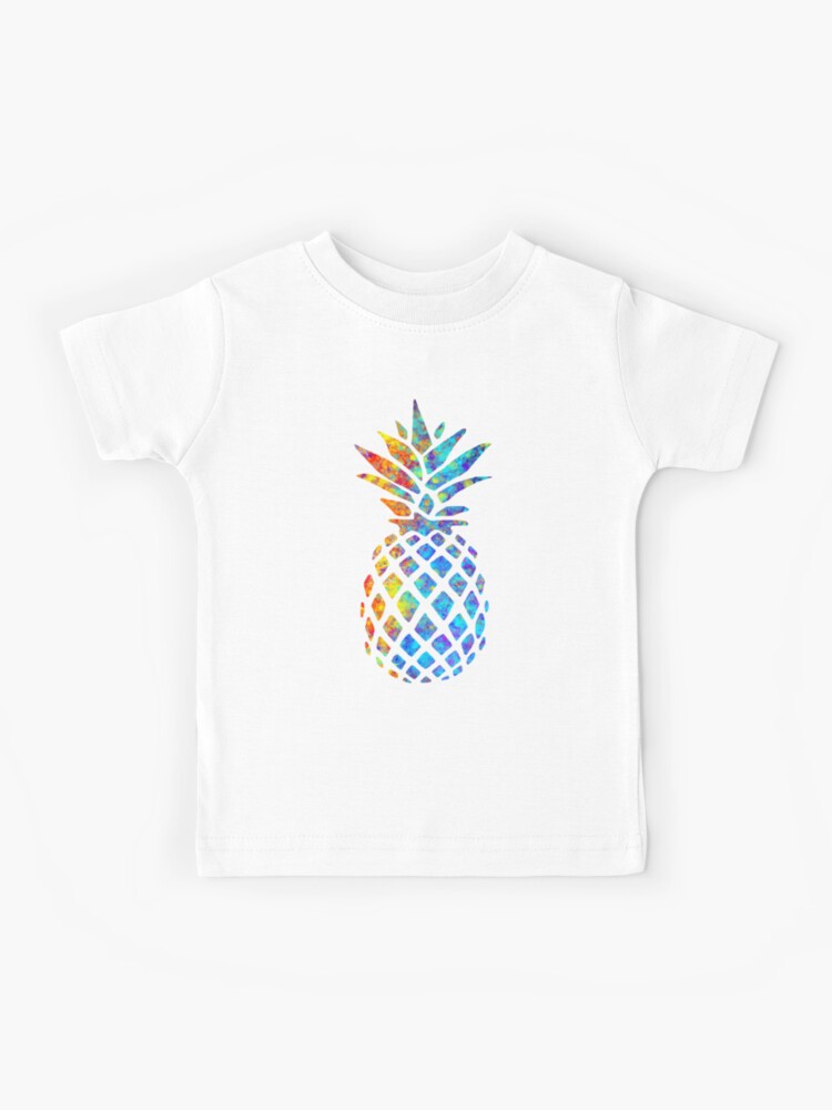 Rainbow Watercolor Pineapple Active T-Shirt for Sale by