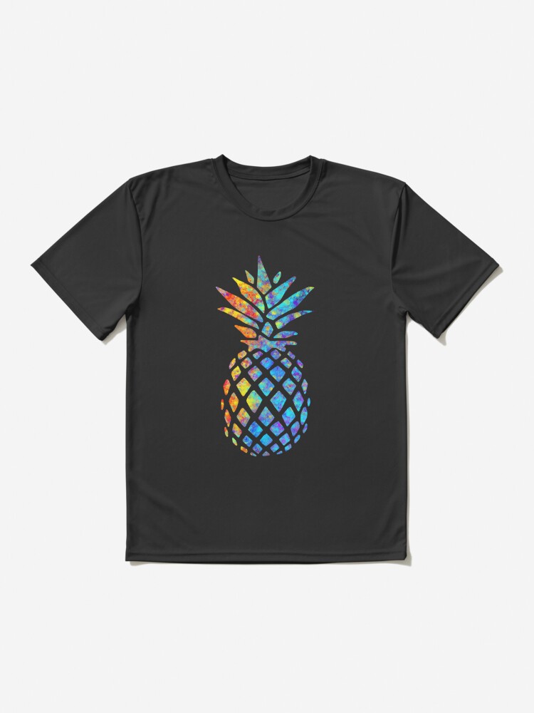 Rainbow Watercolor Pineapple Active T-Shirt for Sale by