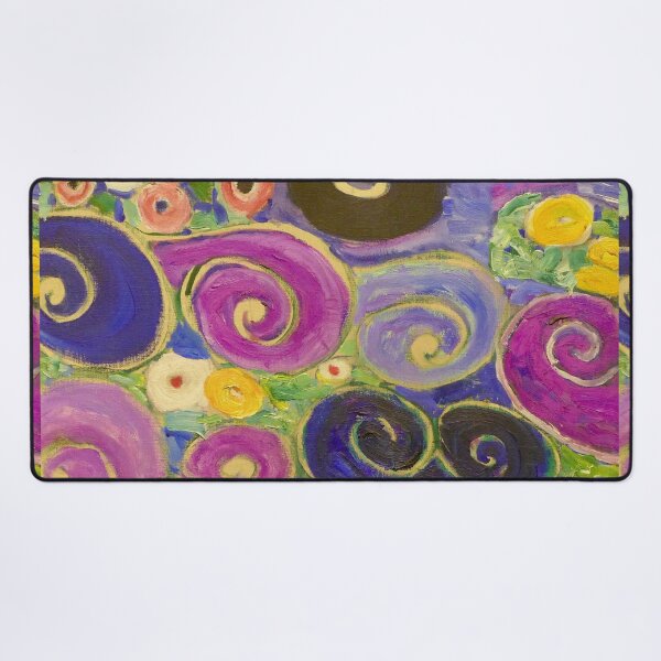Item preview, Detail of Swirl Purple Ornament | The Virgin by Gustav Klimt - Symbolism  designed and sold by Bebichic.