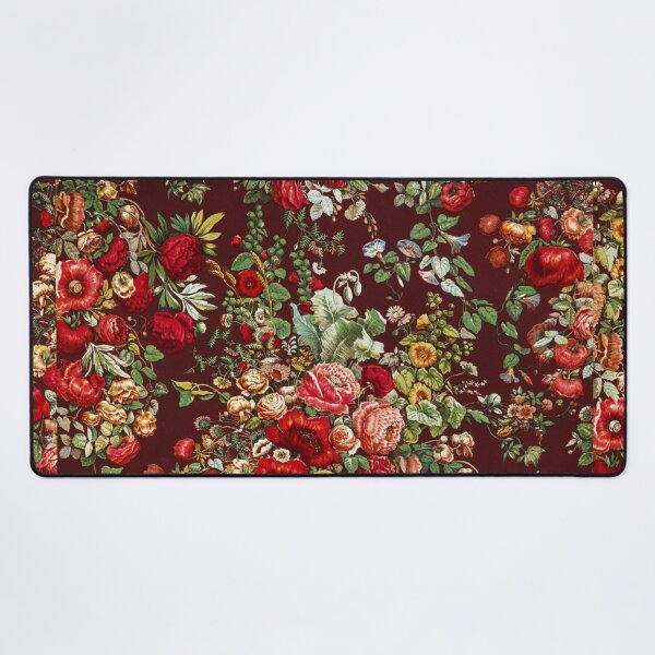 Item preview, Chintz pattern by Digby Wyatt | Red Opulent Vintage English Floral Pattern Painted designed and sold by Bebichic.
