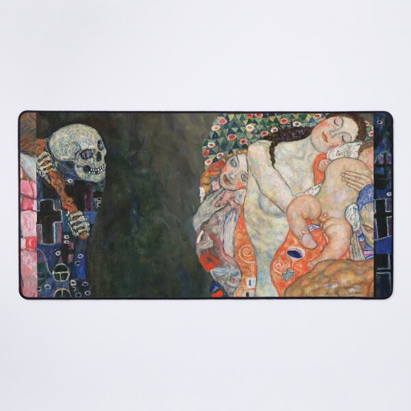 Item preview, Muerte y vida de Gustav Klimt - Simbolismo Art Nouveau designed and sold by Bebichic.