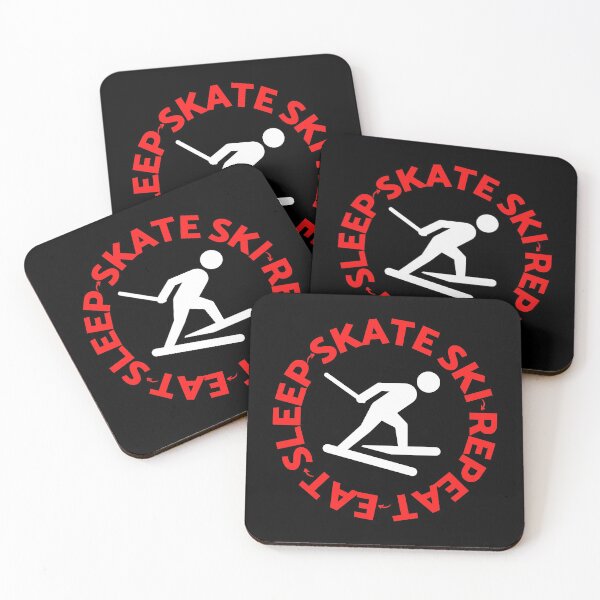 Item preview, Eat Sleep Skate Ski Repeat For The Skiing Winter Sports Lover designed and sold by HappyPeeps.