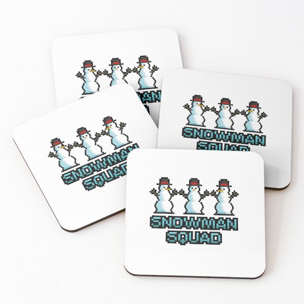 Item preview, Pixel Snowman Squad designed and sold by wolfkin-design.