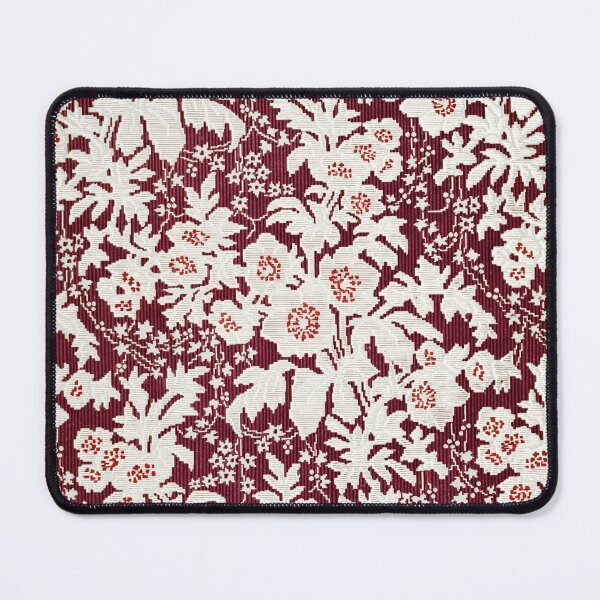 Item preview, Burgundy silk by Digby Wyatt | Vintage English Fabric designed and sold by Bebichic.