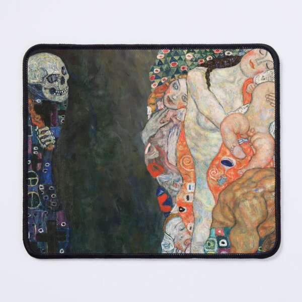 Item preview, Death and Life by Gustav Klimt - Art Nouveau Symbolism designed and sold by Bebichic.