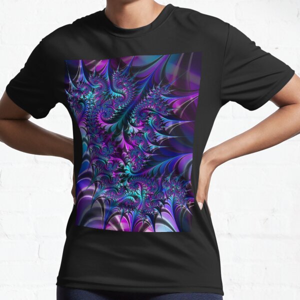 Fractal Chaos VIII Active T-Shirt