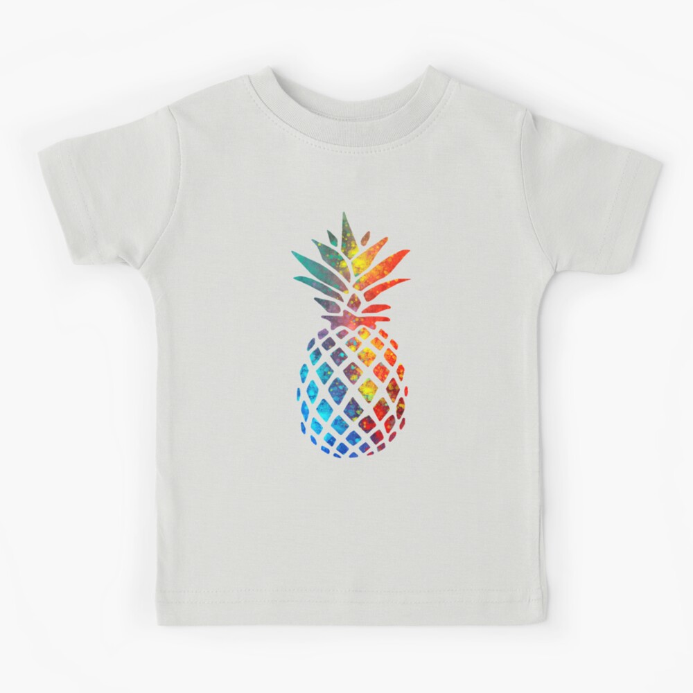 Rainbow Watercolor Pineapple Active T-Shirt for Sale by