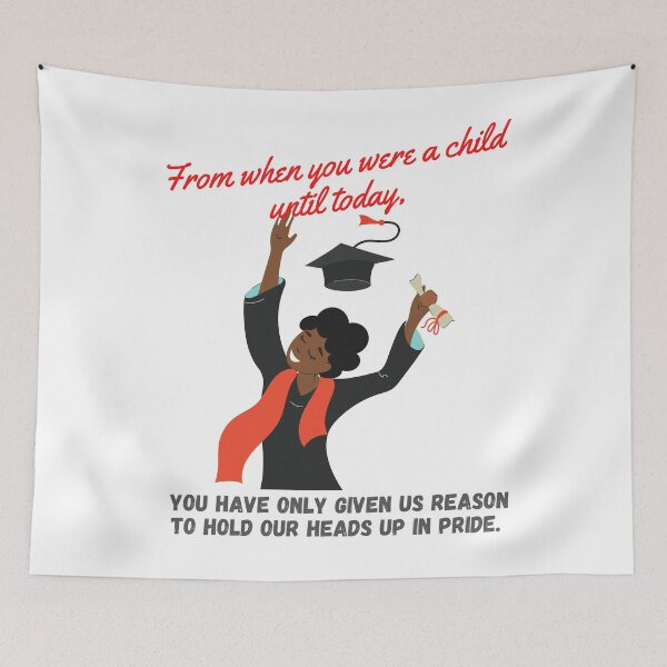 Item preview, Happy Graduation, Happy Celebration- Reason to Hold our Heads High. designed and sold by Hinny8.