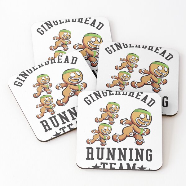Item preview, Gingerbread Running Team funny Christmas Cookie Shirt designed and sold by Vegdreamer.