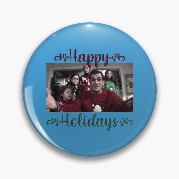Item preview, Dunphy family from Modern Family Happy Holidays greeting card    designed and sold by ReingerPercival.