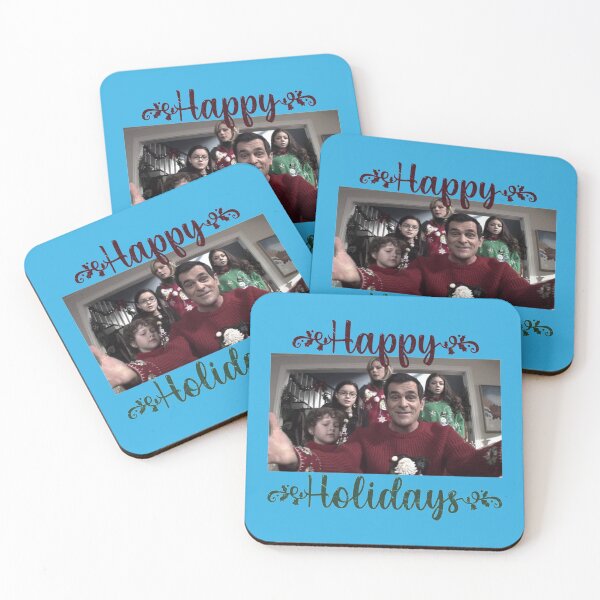 Item preview, Dunphy family from Modern Family Happy Holidays greeting card    designed and sold by ReingerPercival.