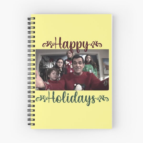 Item preview, Dunphy family from Modern Family Happy Holidays greeting card    designed and sold by ReingerPercival.