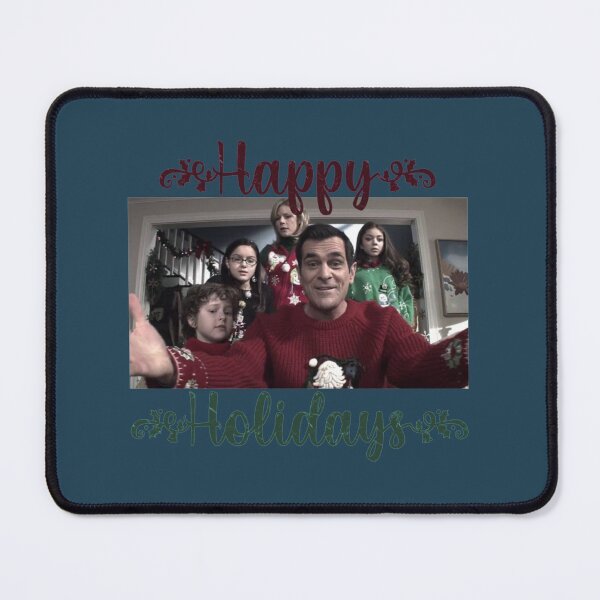 Item preview, Dunphy family from Modern Family Happy Holidays greeting card    designed and sold by ReingerPercival.