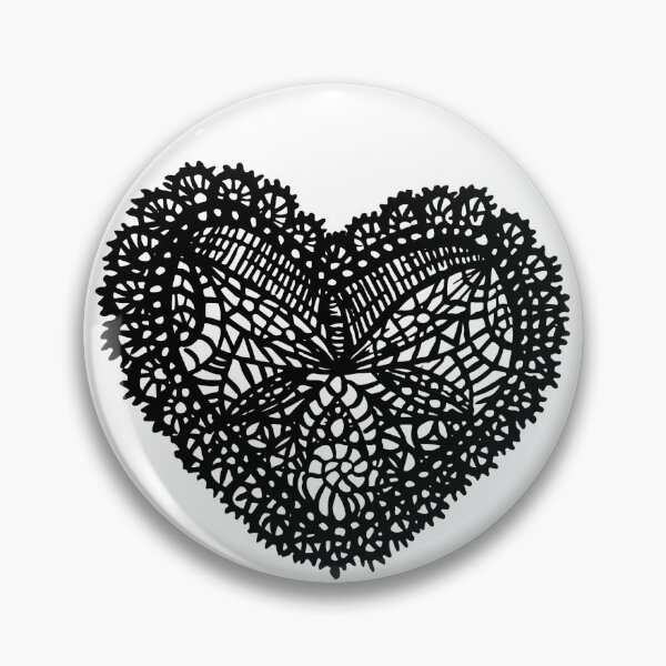 Item preview, Black Lace Heart designed and sold by Nealoc.