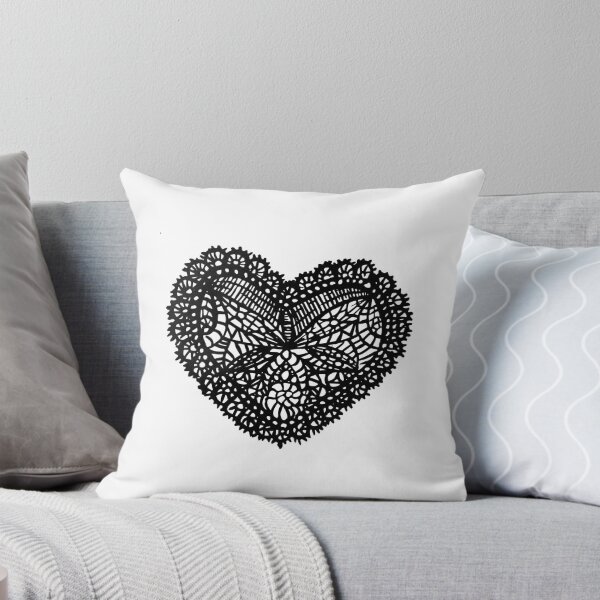Item preview, Black Lace Heart designed and sold by Nealoc.