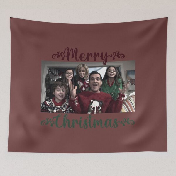 Item preview, Dunphy family from Modern Family Merry Christmas greeting card     designed and sold by ReingerPercival.