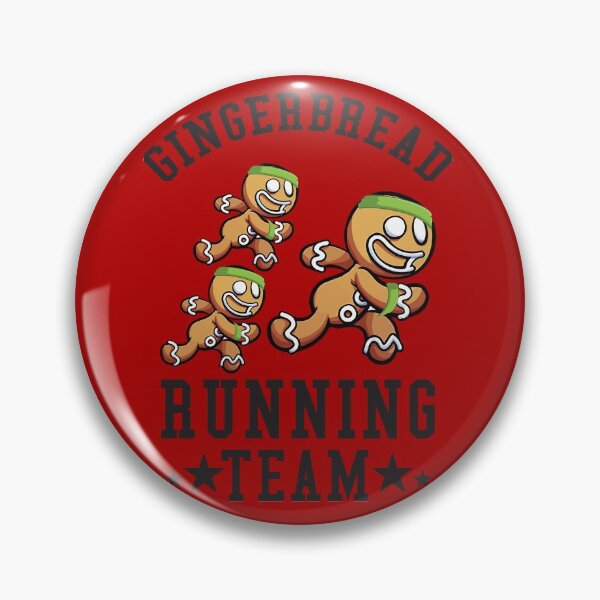 Item preview, Gingerbread Running Team funny Christmas Cookie Shirt Red designed and sold by Vegdreamer.