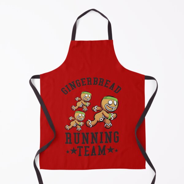 Item preview, Gingerbread Running Team funny Christmas Cookie Shirt Red designed and sold by Vegdreamer.