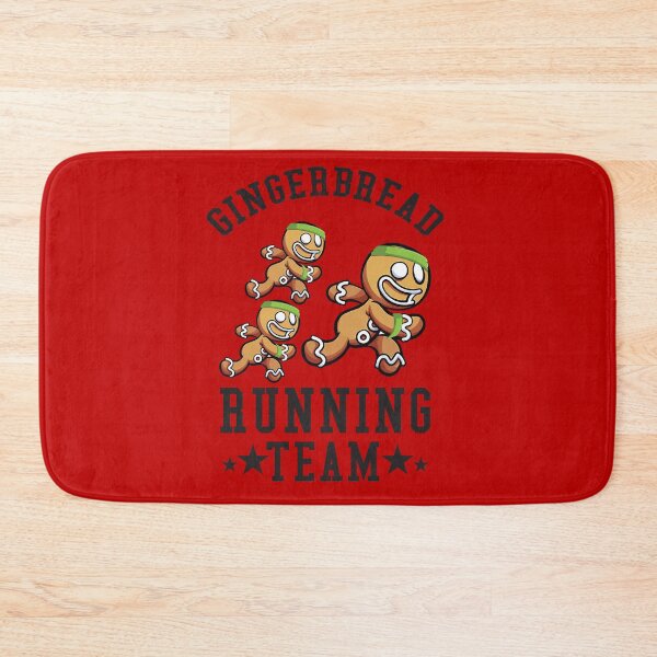 Item preview, Gingerbread Running Team funny Christmas Cookie Shirt Red designed and sold by Vegdreamer.