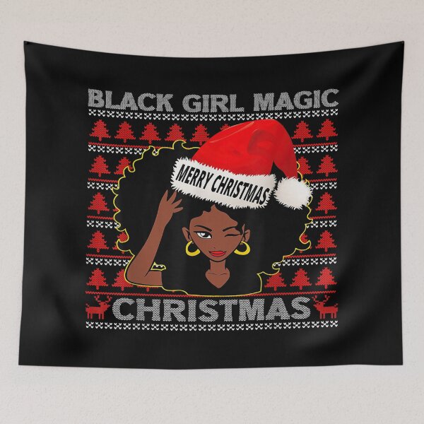 Item preview, Chica negra magia feliz navidad mujer afroamericana navidad designed and sold by DanielGold254k.