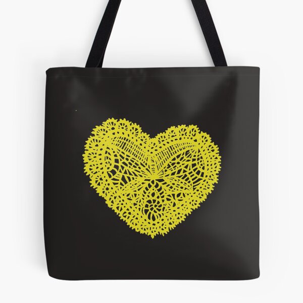 Item preview, Yellow Lace Heart designed and sold by Nealoc.
