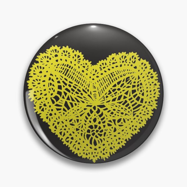 Item preview, Yellow Lace Heart designed and sold by Nealoc.