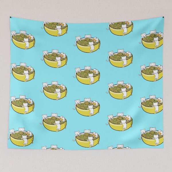 Item preview, Cute kittens eating yummy ramen noodles designed and sold by Purr95.