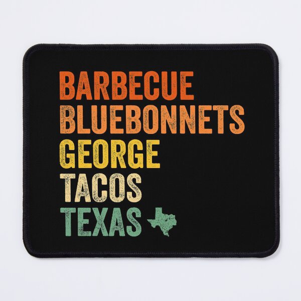 Item preview, BBQ Barbecue Bluebonnets George Tacos Texas designed and sold by Pun&Done.