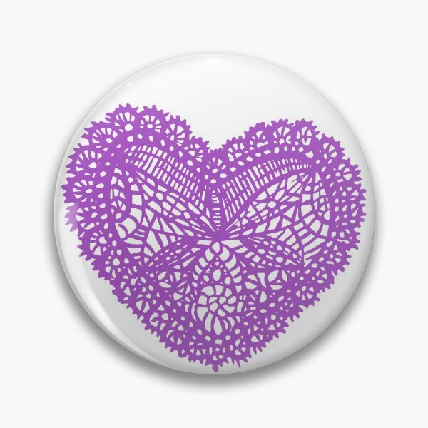 Item preview, Purple Lace Heart designed and sold by Nealoc.