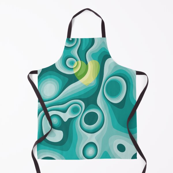Aperçu de l'œuvre Marbre coeur vert et turquoise créée et vendue par Captain Chromatic.