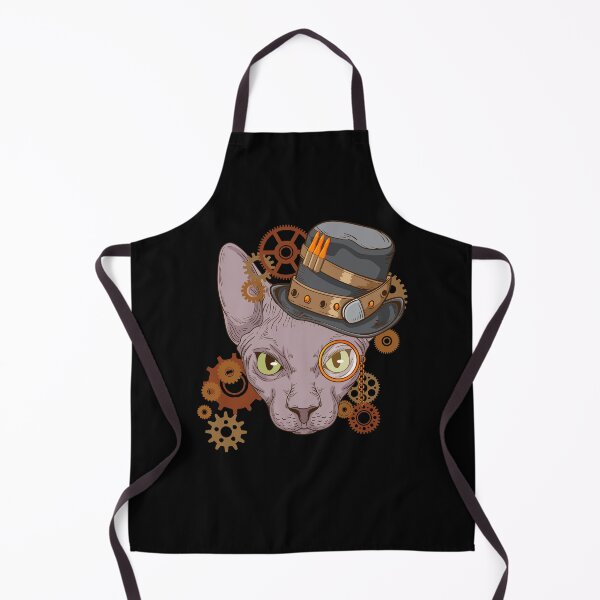 Item preview, Sphynx Cat Steampunk Gift Cat Owner Victorian Sphynx Cat designed and sold by DSWShirts.
