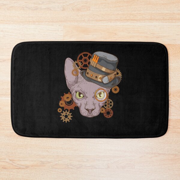 Item preview, Sphynx Cat Steampunk Gift Cat Owner Victorian Sphynx Cat designed and sold by DSWShirts.