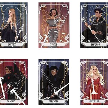 Artwork thumbnail, Acotar Character Cards Sticker Pack by Aluria