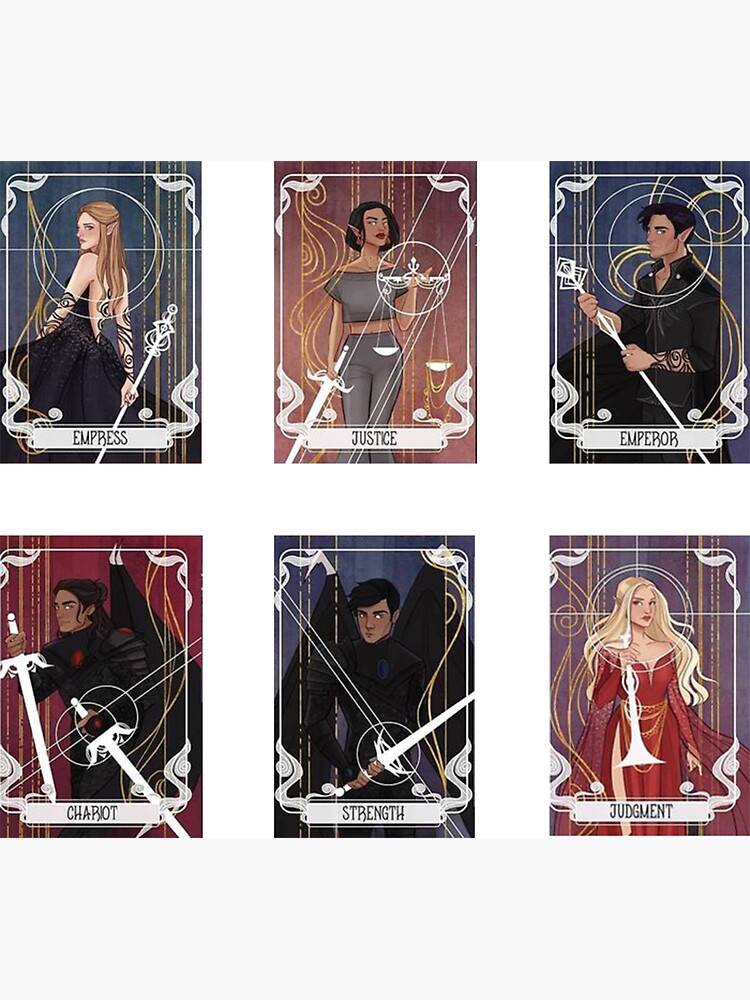 Thumbnail 3 of 3, Magnet, Acotar Character Cards Sticker Pack designed and sold by Aluria.
