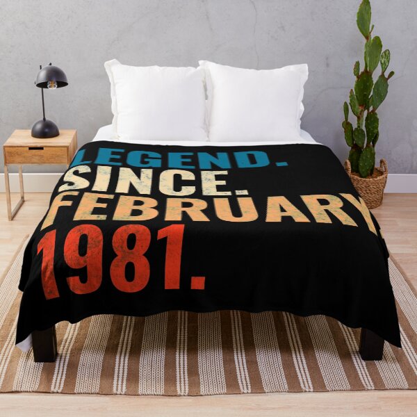 Item preview, Legend Since February 1981 Retro Vintage designed and sold by Teelogic.