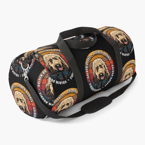 Item preview, Golden Doodle distressed sunset retro dog face design designed and sold by SamRVstore.