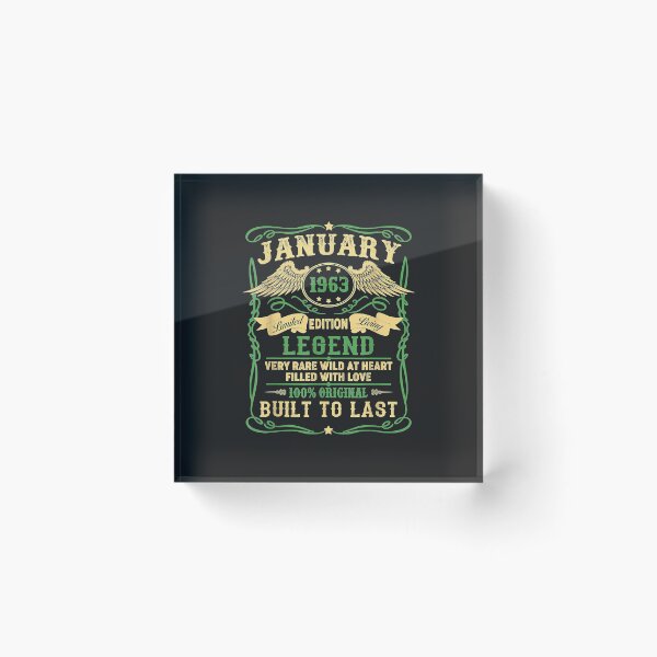 Item preview, Legend Born January 1963 59th Birthday Gifts Funny designed and sold by DahlilaJo.