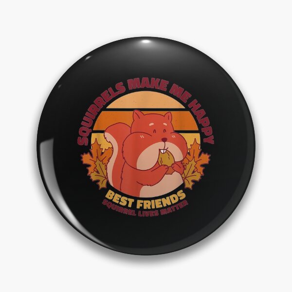 Item preview, Squirrels Make Me Happy - Best Friends - Retro Lives Matter T-Shirt designed and sold by shop   luisant.