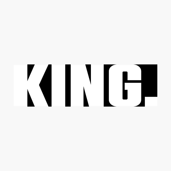 Aperçu de l'œuvre KING couples correspondants créée et vendue par Panda2Shop.