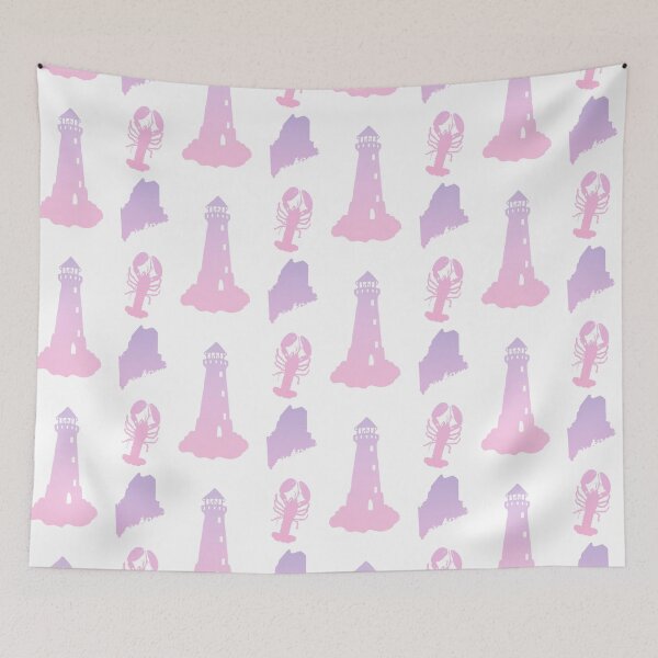Item preview, Pink and Purple Ombré State of Maine Sticker Pack  designed and sold by Dalaura.
