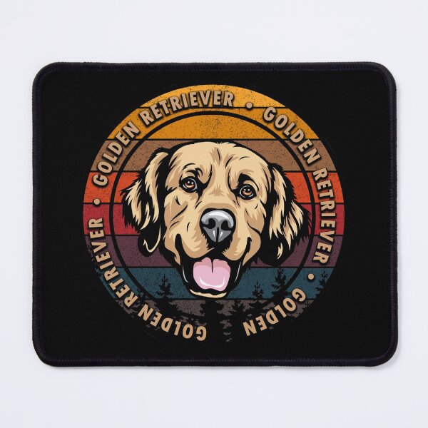 Item preview, Golden Retriever distressed sunset retro dog face design designed and sold by SamRVstore.