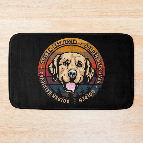 Item preview, Golden Retriever distressed sunset retro dog face design designed and sold by SamRVstore.