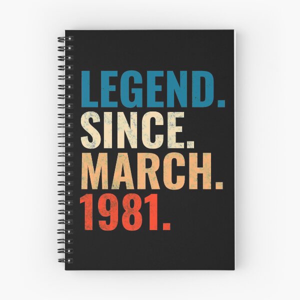 Item preview, Legend Since March 1981 Retro Vintage designed and sold by Teelogic.