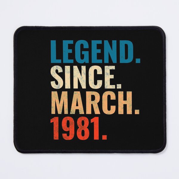 Item preview, Legend Since March 1981 Retro Vintage designed and sold by Teelogic.