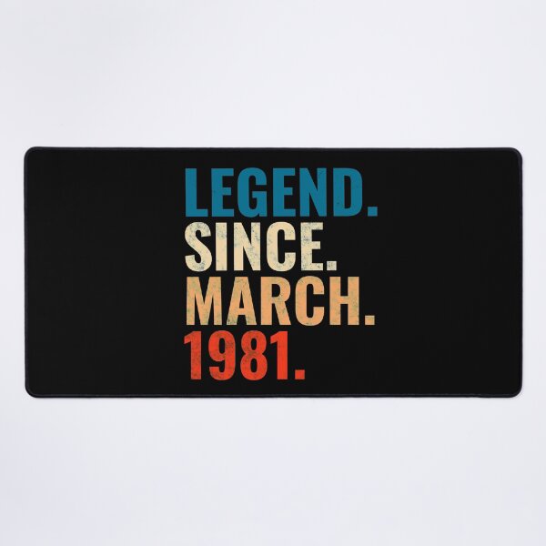 Item preview, Legend Since March 1981 Retro Vintage designed and sold by Teelogic.